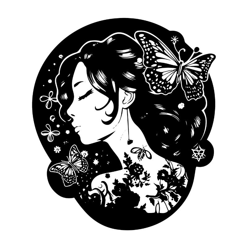 Wunderschöne Goth Ästhetik: Gothic Mädchen mit