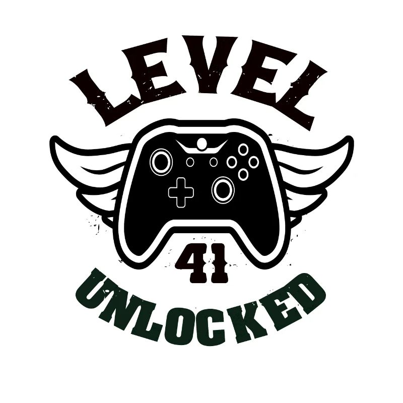 Level 41 Unlocked 41 Geburtstag