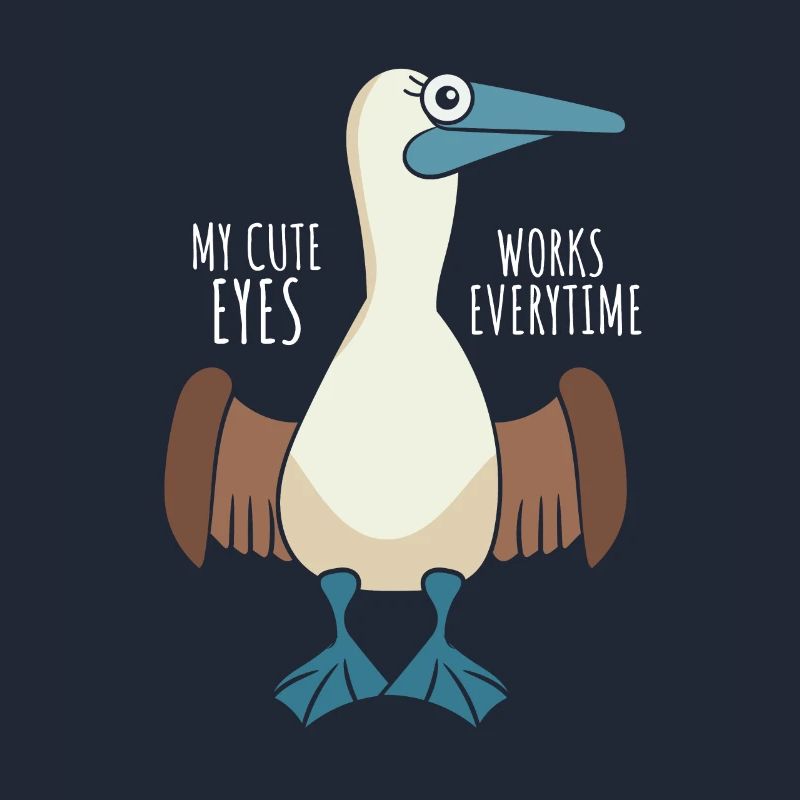 Cute blue-footed booby