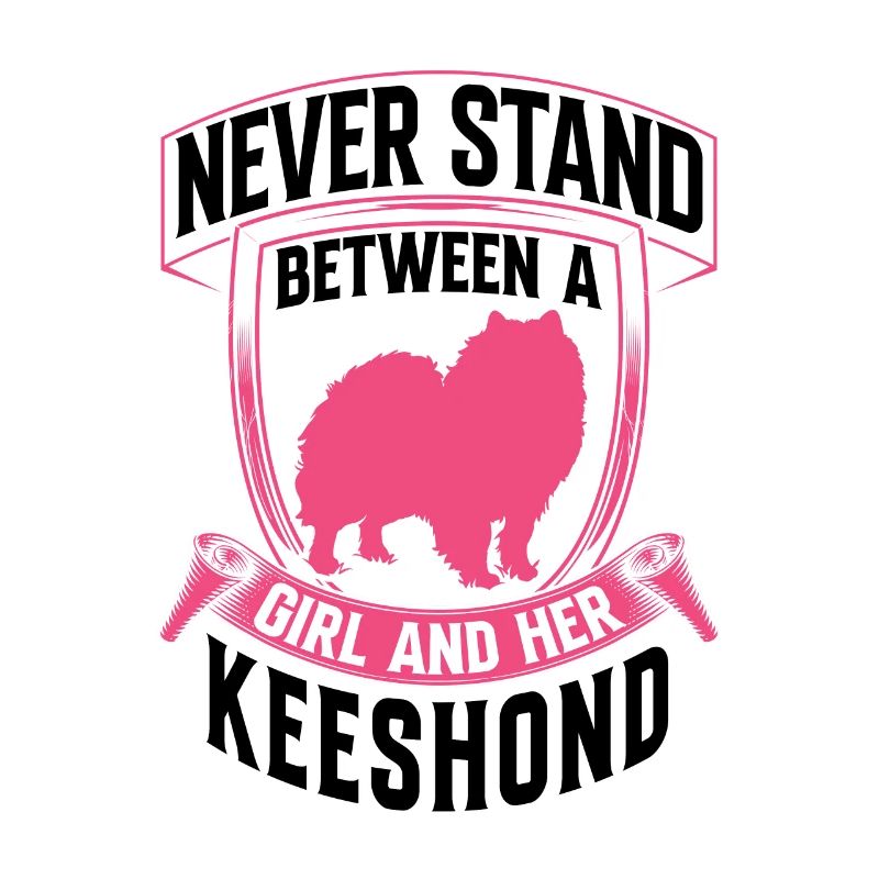 Mädchen und ihr Wolfsspitz Deutscher Spitz