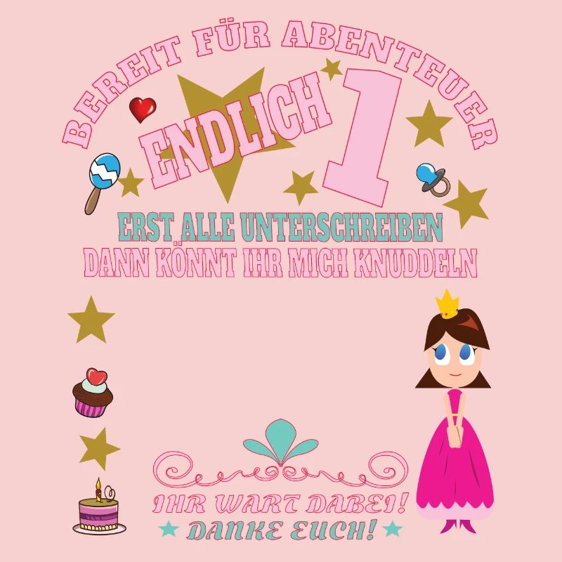 1. Geburtstag Mädchen & Junge Gästebuch