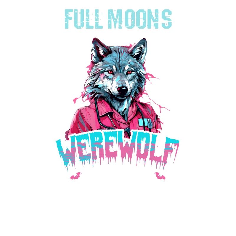Halloween-Krankenschwester nur beängstigend, wenn Werwolf oder Krankenschwester