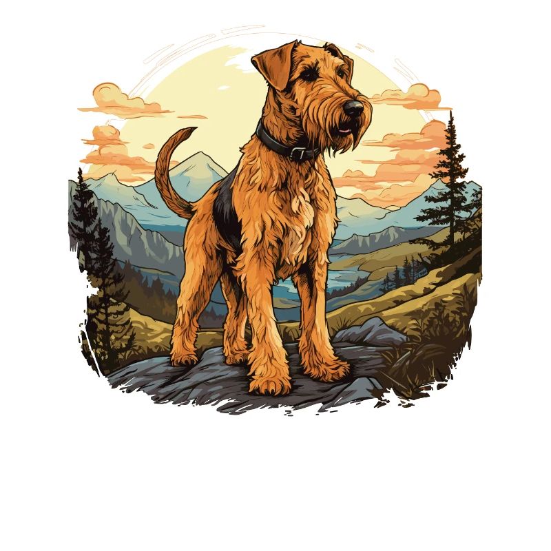 Chien Airedale Terrier