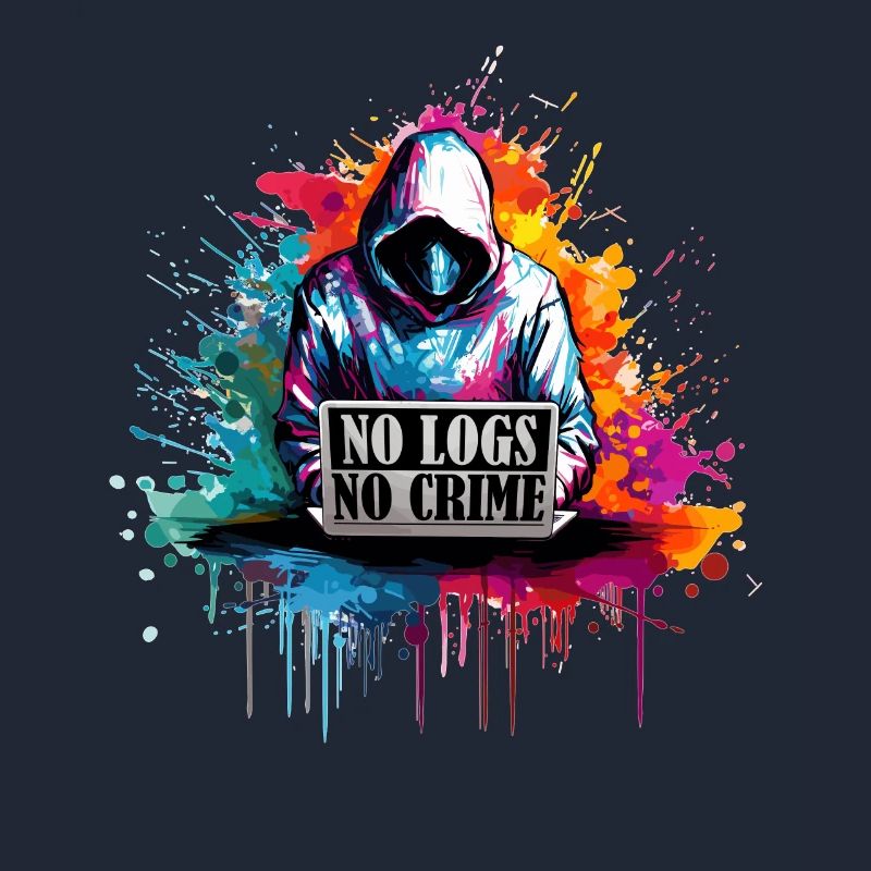 Ethical Hacker's Code: No Logs, No Crime Visual