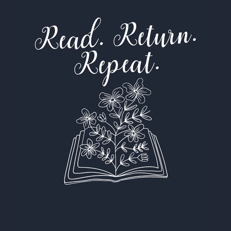 Library Worker Librarian Read Return Repeat Book