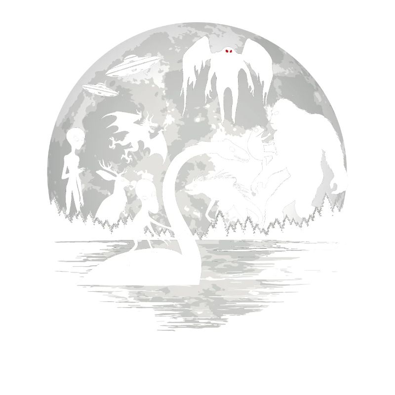 Bigfoot Mothman Jersey Devil Alien Cryptids