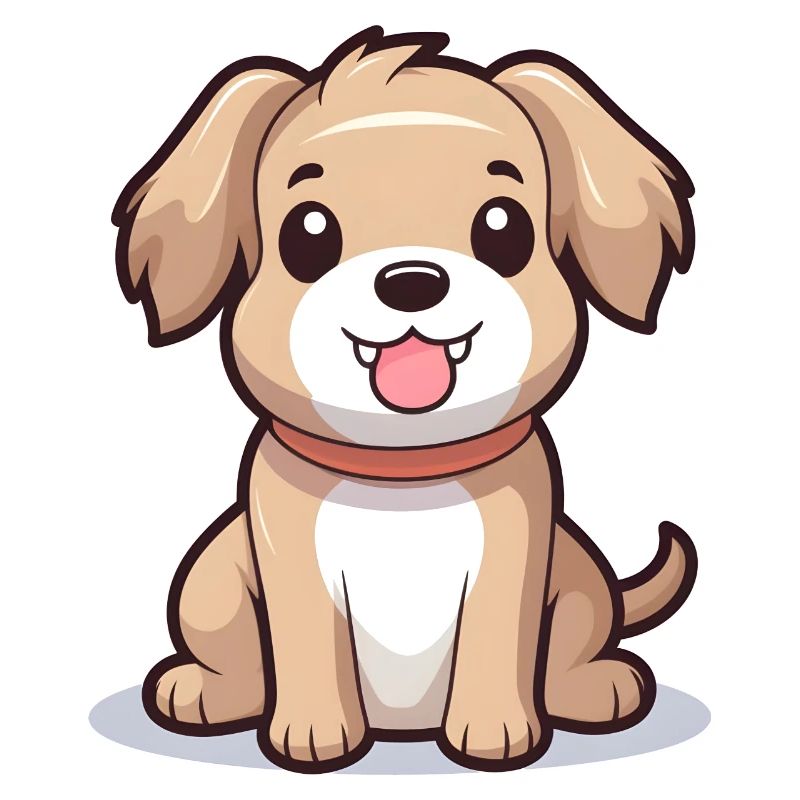 Chien de dessin animé mignon - conception de chien