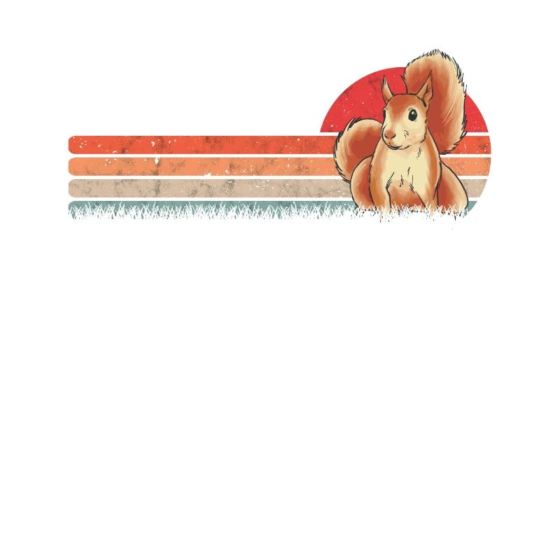 Eichhörnchen Retro Squirrel