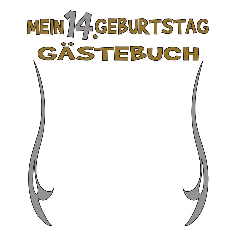 14. Geburtstag Mädchen & Junge Gästebuch