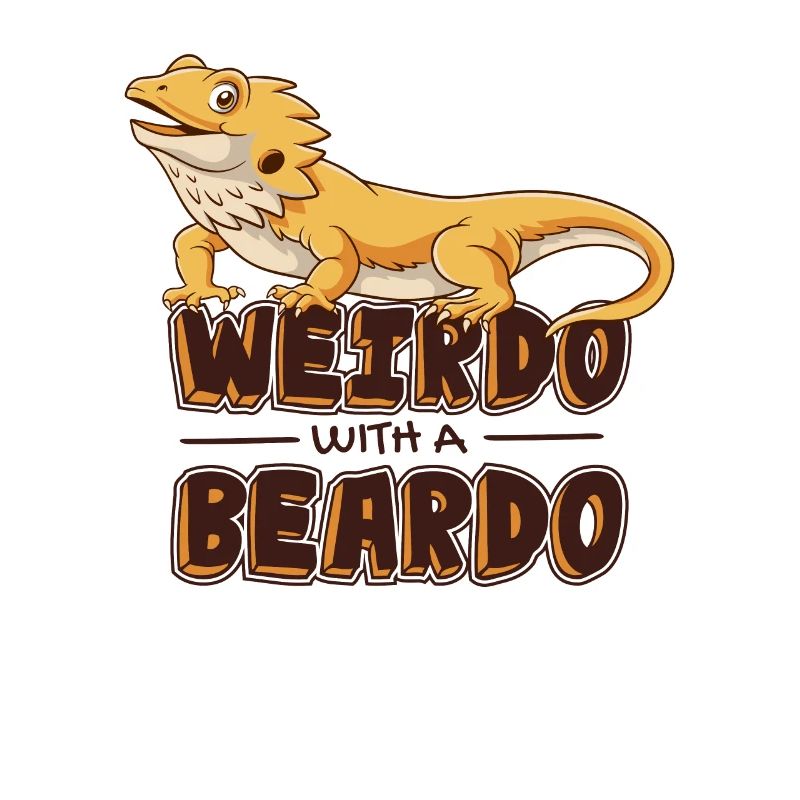 Weirdo avec un propriétaire d’animal de compagnie lézard Beardo Pogona