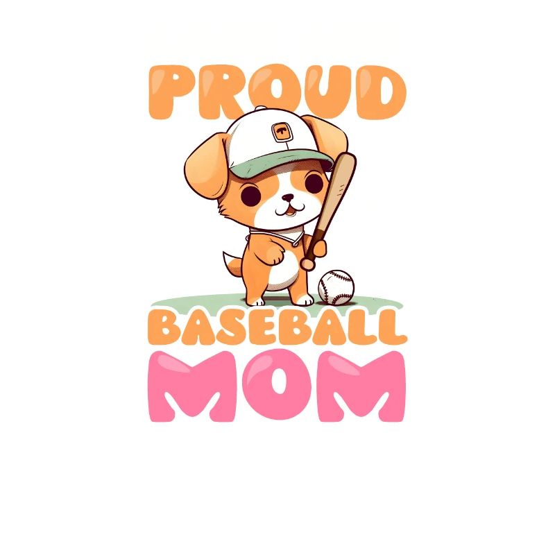Baseball-Mutter Laute Stolze Baseball-Mutter