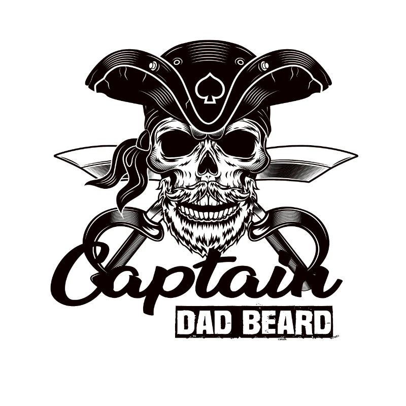 Captain Dad Beard Captain Boat Sailing Sailor