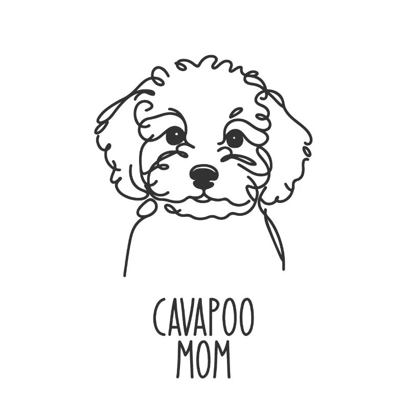 Maman au trait - Cavapoo