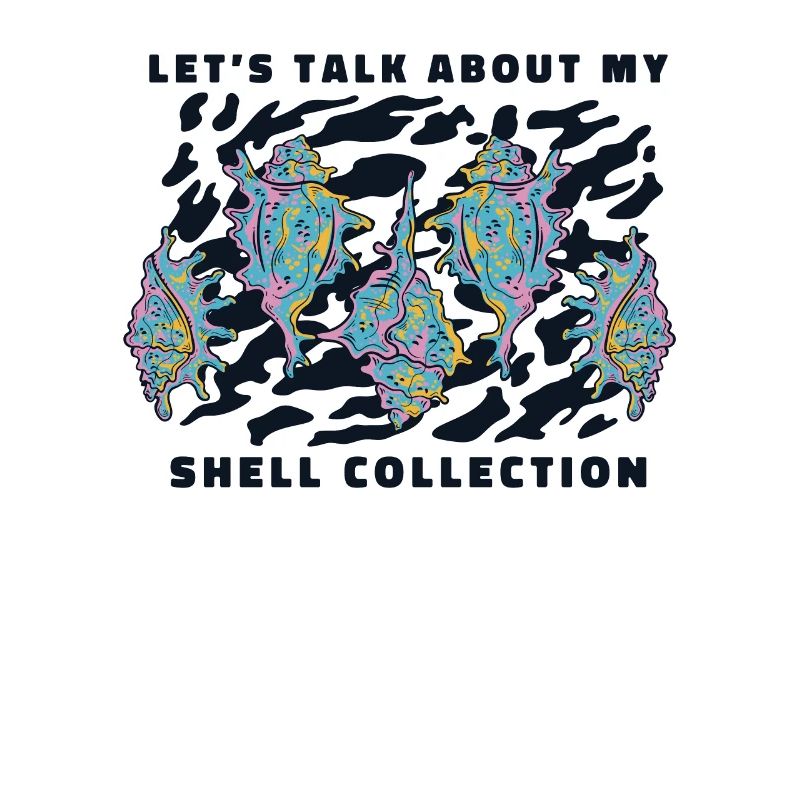 Lassen Sie uns über meine Muschelsammlung Seashell sprechen