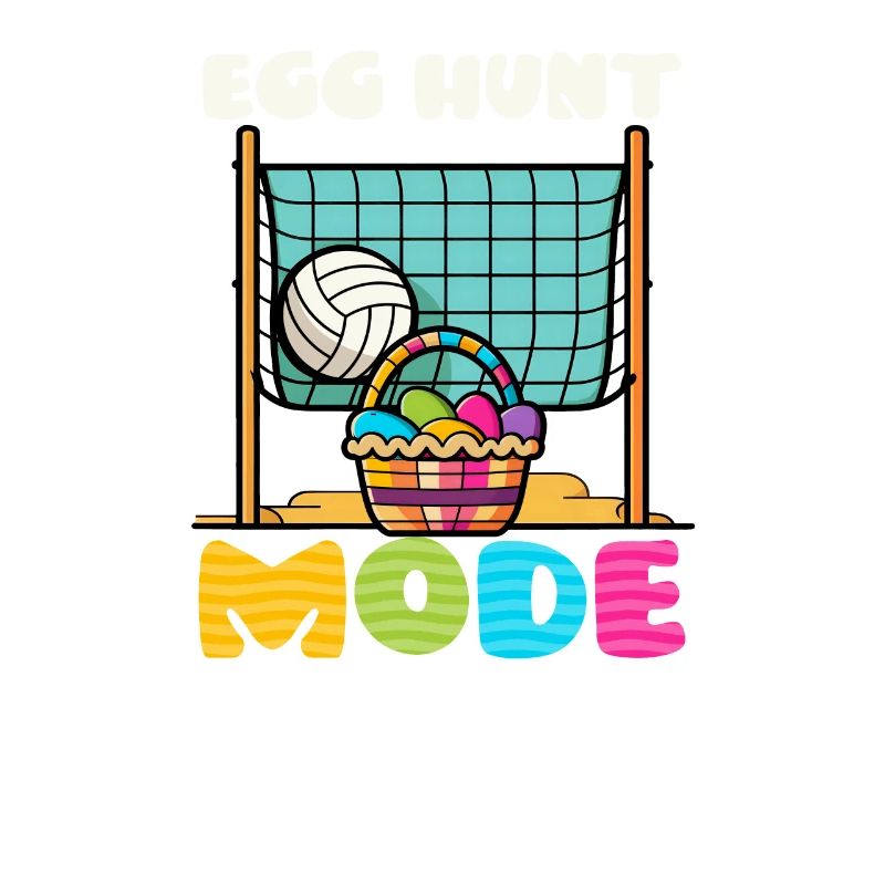 Volleyball Easter Egg Hunt Mode Basket Net