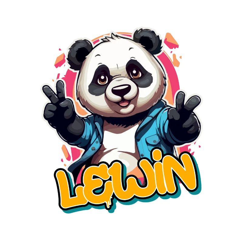 LEWIN - Handsome boy name with cool panda
