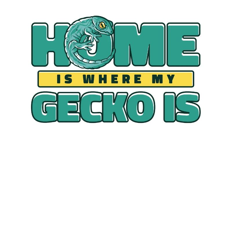 Home Is Where My Gecko Is Crested Lizard Leopard