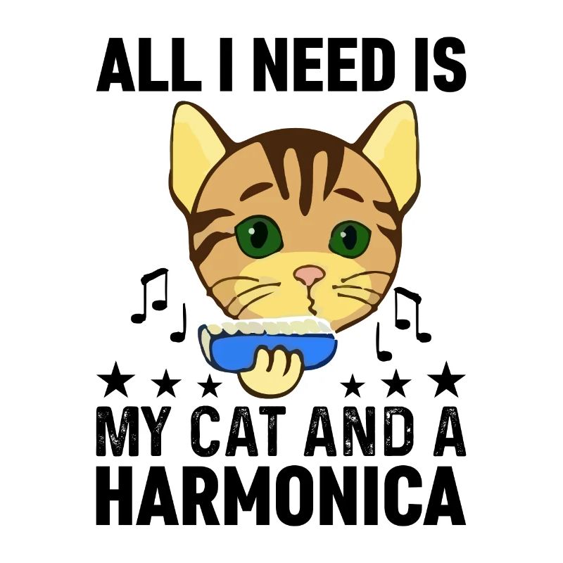 Tout ce dont j’ai besoin, c’est de mon chat et d’un orgue à bouche d’harmonica M