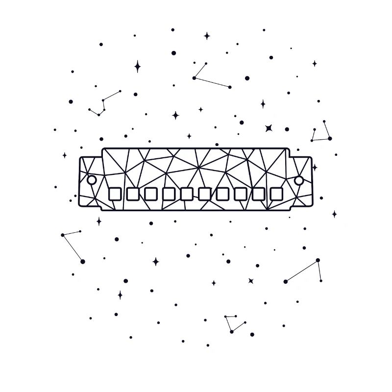 Harmonica Sternbild Constellation Harmoniciste