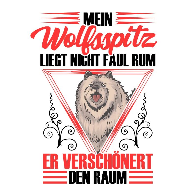 Wolfspitz is not lazy Keeshond
