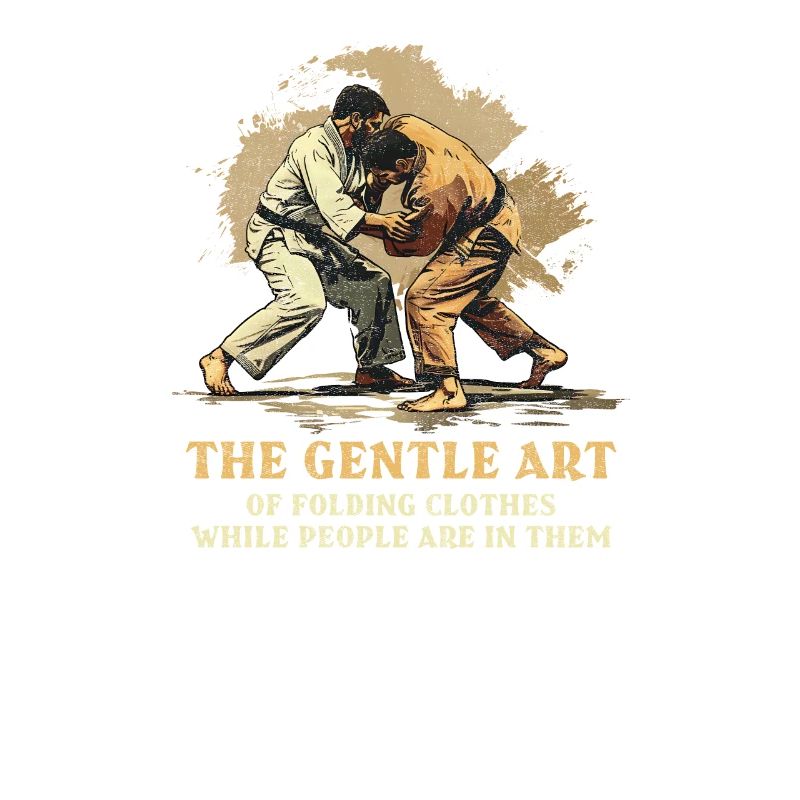 Jiu Jitsu Art Folding Clothes While People In Them