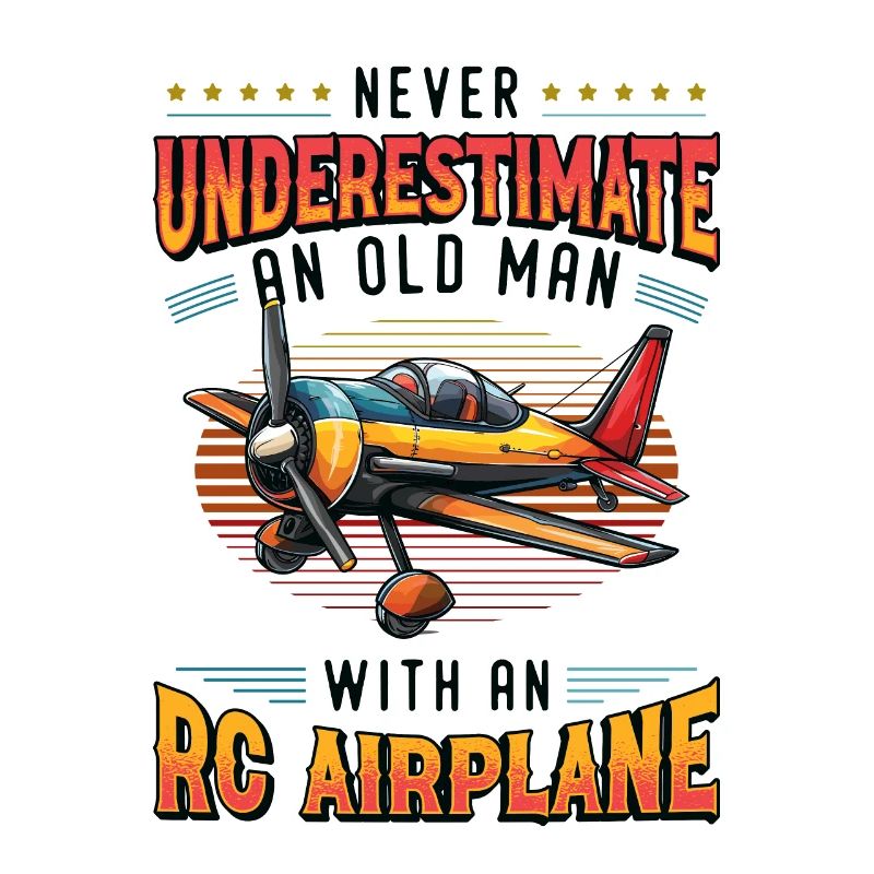 Alter Mann Mit Modellflugzeug