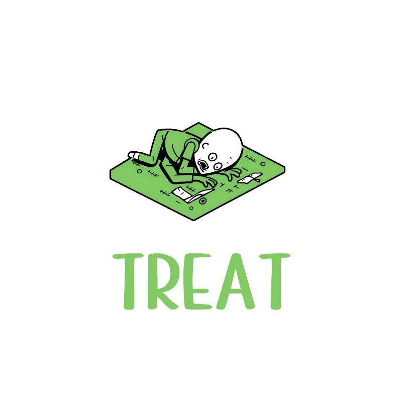 Halloween-Mathelehrer Trig Oder Leckerli Zombie
