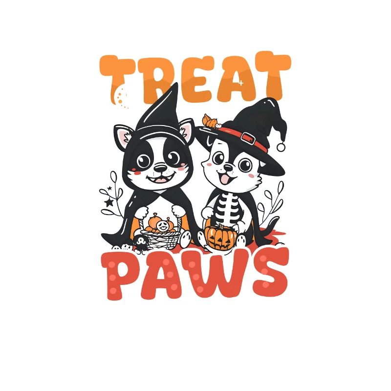 Halloween Hund Süßes Oder Saures Pfoten