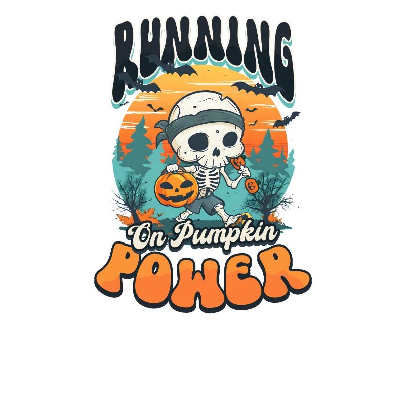 Halloween Runner Running On Pumpkin Power