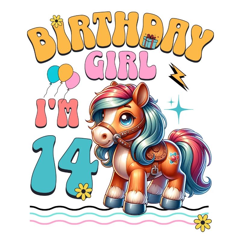 14. Geburtstag Mädchen Pferd Reiten