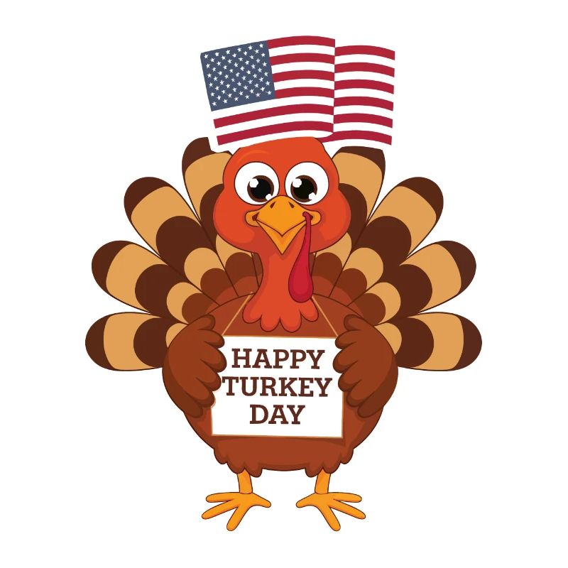 Dinde drôle de Thanksgiving