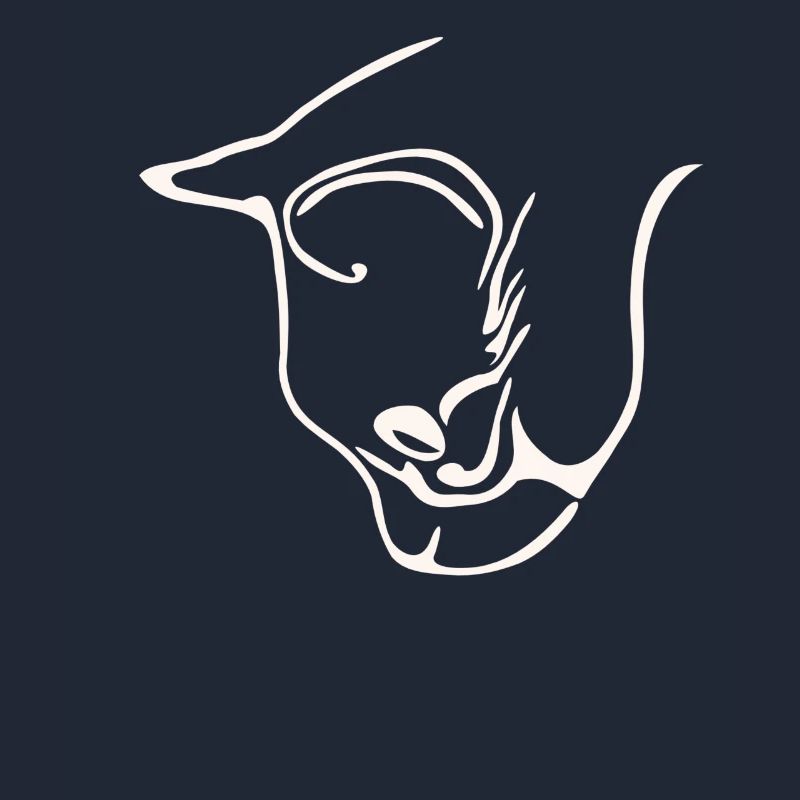 Conception graphique de visage de chat