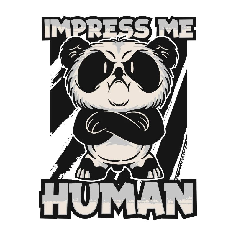 Impressionnez-moi Panda humain Ours Ami Panda géant