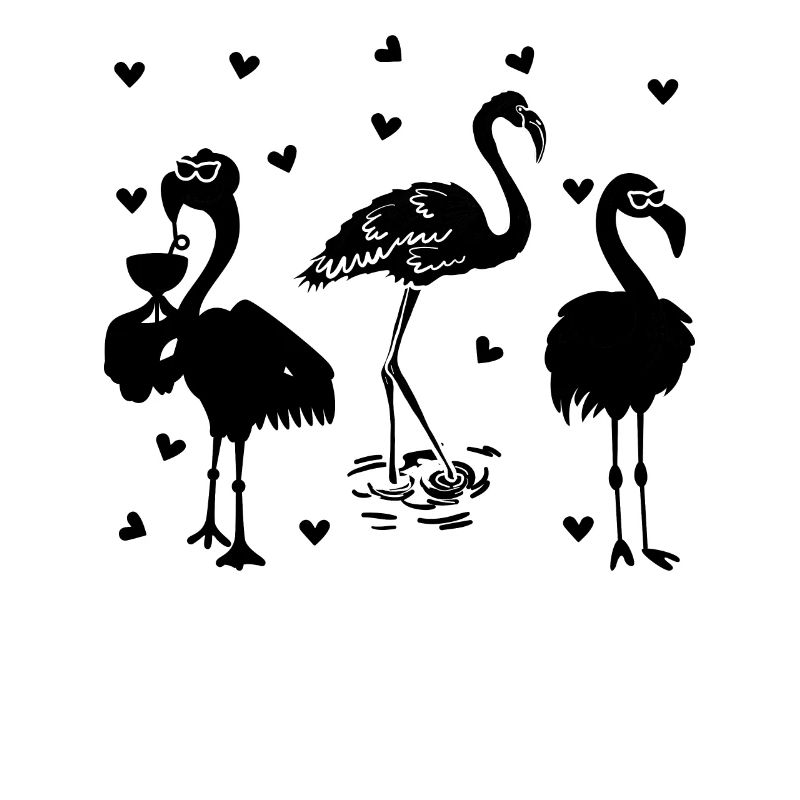 Flamants roses mignons