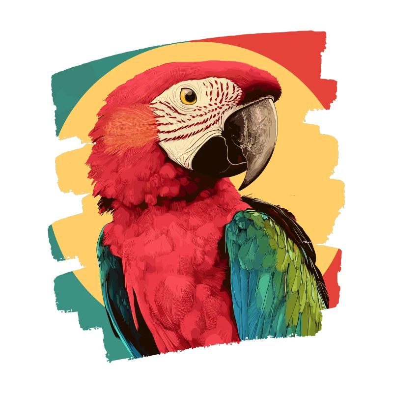 Perroquet Rétro