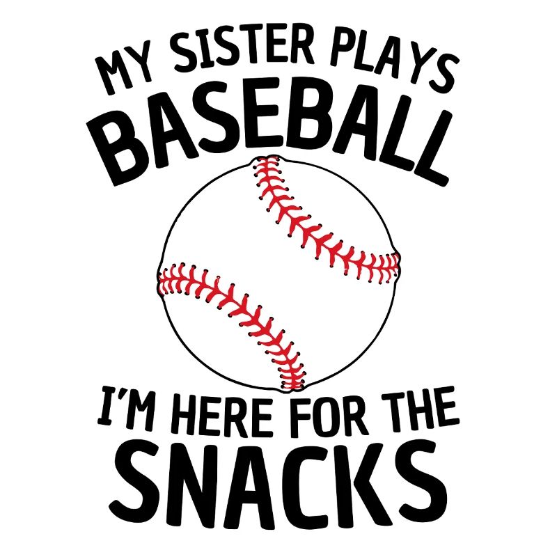 Drôle de conception de sœur de baseball