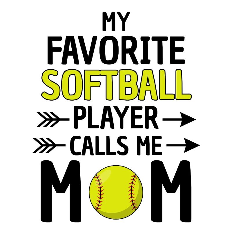 Softball Mama Spruch Softball Mutter