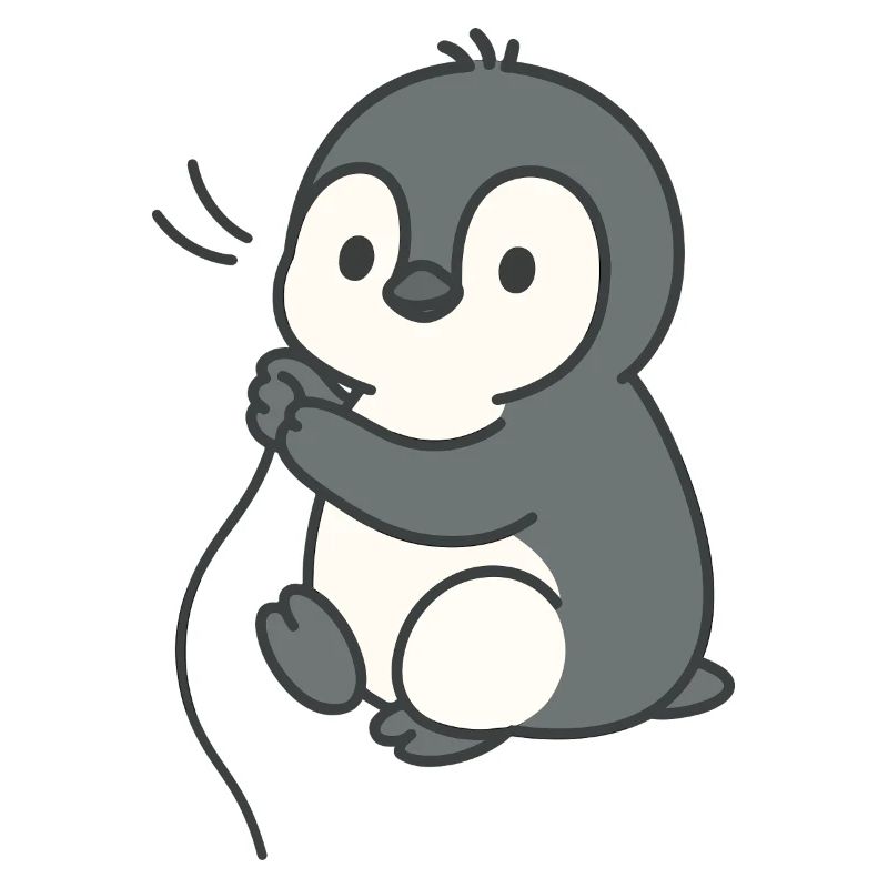 Cuddly chick penguin