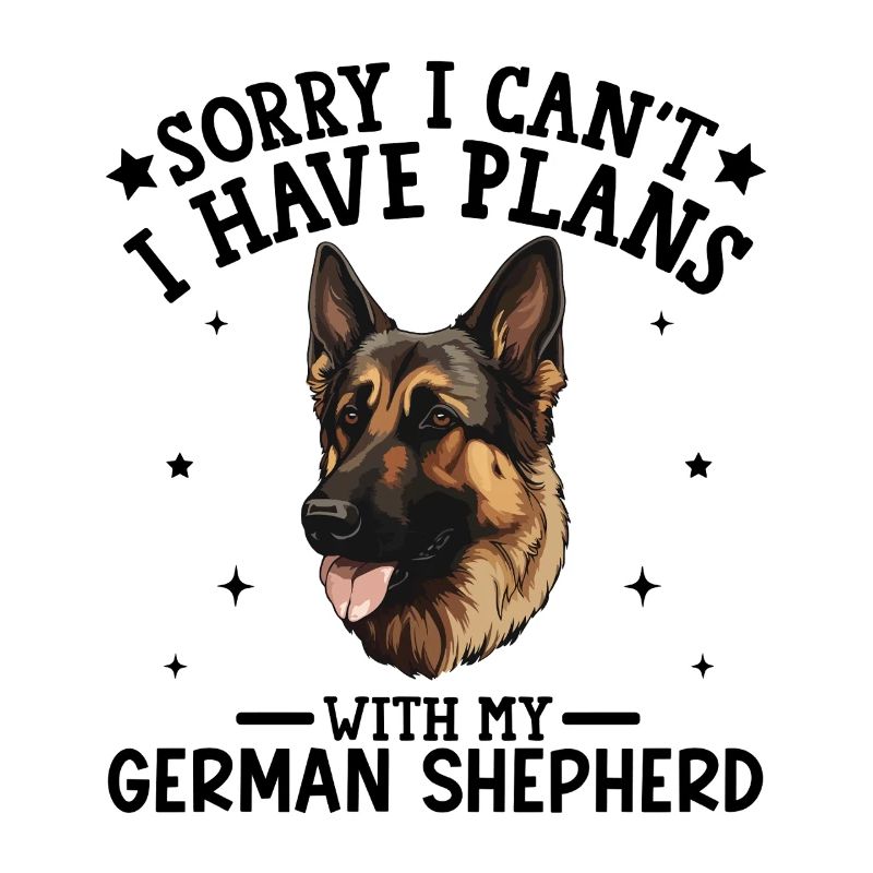German Shepherd Illustration on Apparel