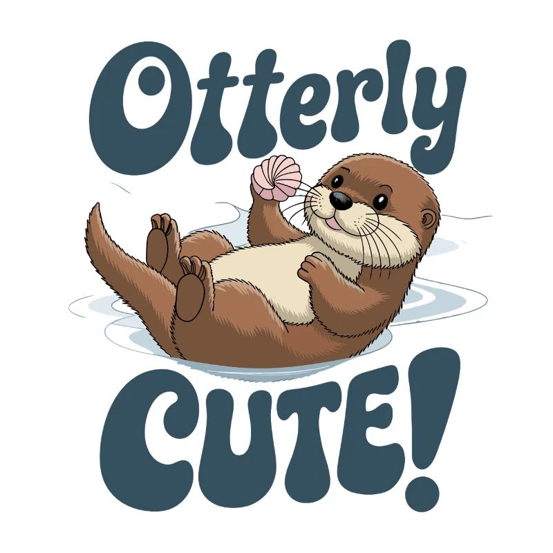 Otterly Cute Otter With Shell