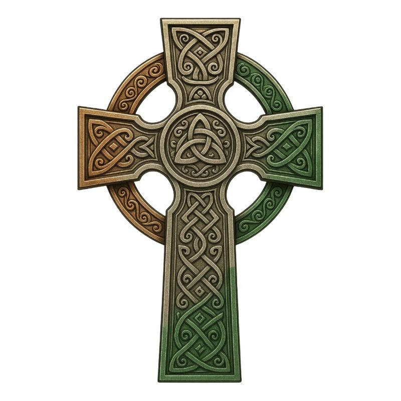 Irish Celtic Cross Knot Pattern