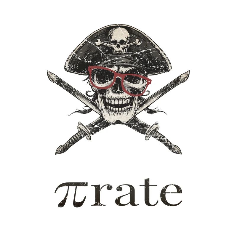 nerd pirate with glasses