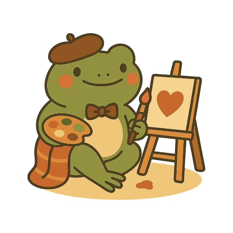 Painter Frog – Creative & Heartfelt