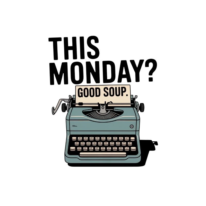 This Monday Good Soup Typewriter Meme