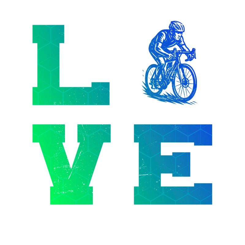 Message clair sur le vélo de route