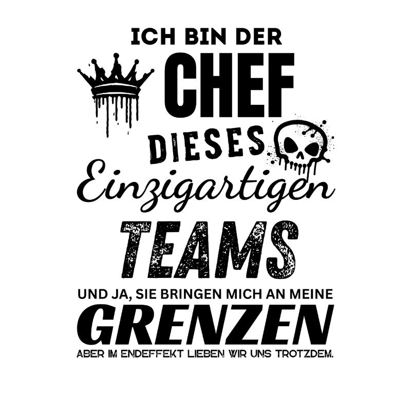 Stolzer Chef des einzigartigen Teams Chef Geschenk