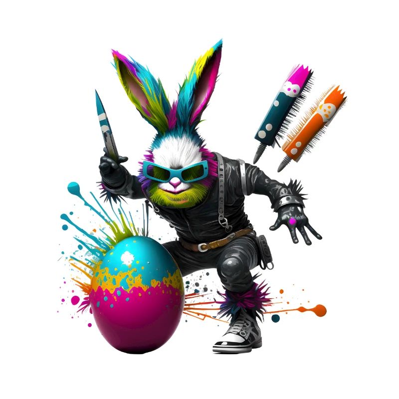 Future Technology Easter with Easter Egg