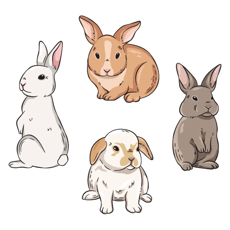 Conception de lapin mignon pour les propriétaires de lapins