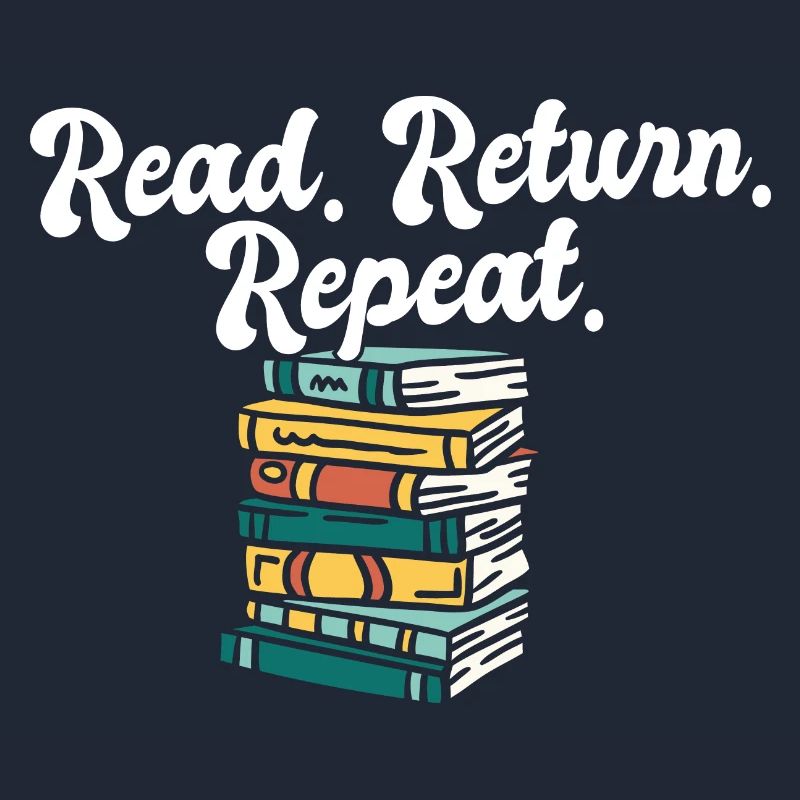 Librarian Read Return Repeat Library Worker Book