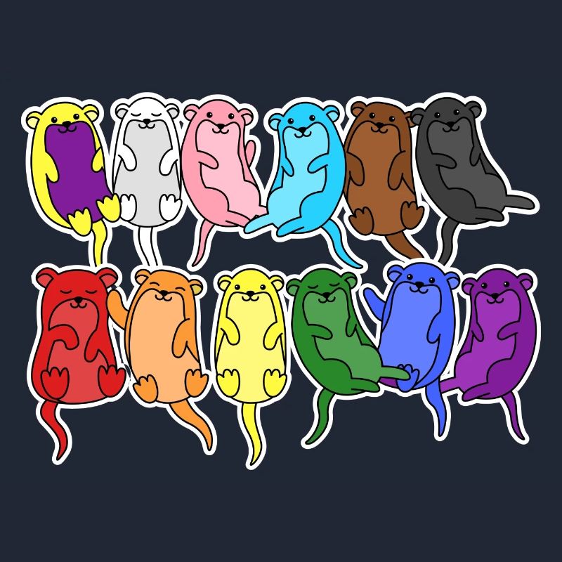 Fierté Progrès Flag Otter Égalité